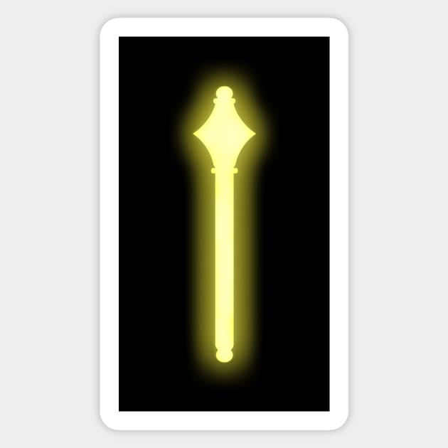 Spiritual Weapon (Yellow Mace) Sticker by The d20 Syndicate